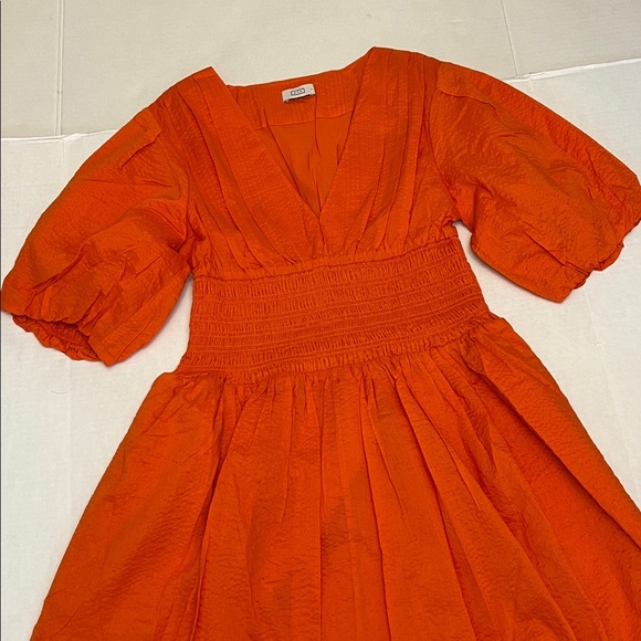 AYR THE EXTRA EXTRA DRESS COTTON PEPLIN ORANGE MAXI DRESS SIZE LARGE - Picture 6 of 13